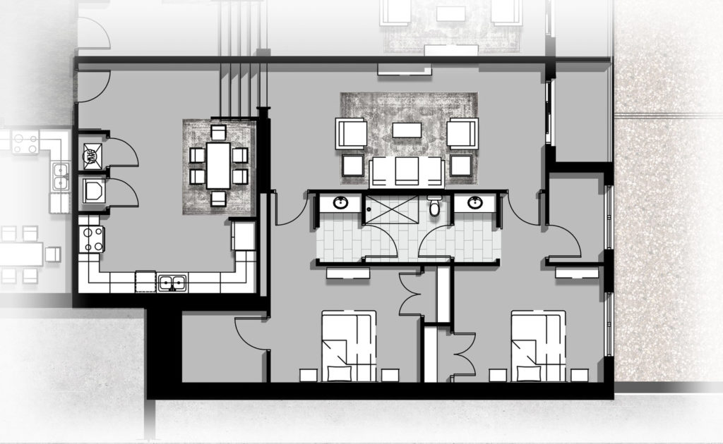 Roebuck 2 Bedroom Floor Plan